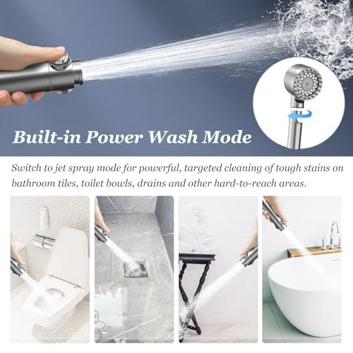 Felso High-Pressure Filtered Shower Head – 4 Spray Modes