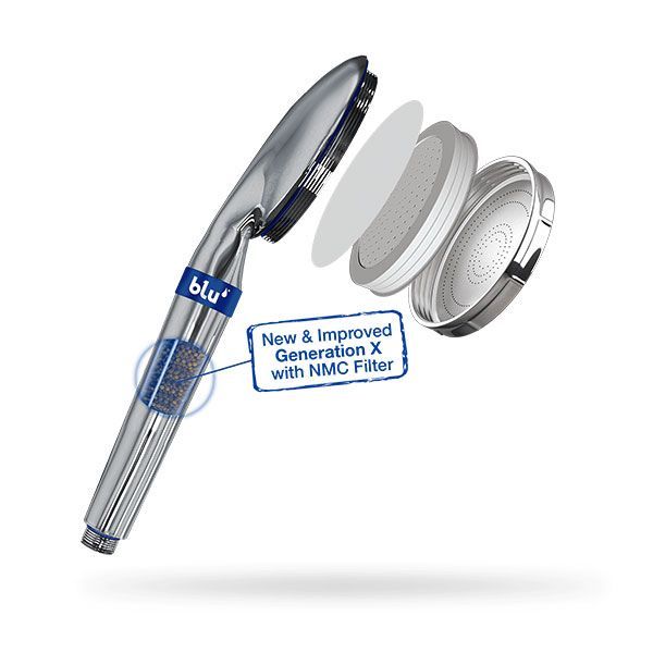 Blu Ionic Shower Head Filter – Chrome
